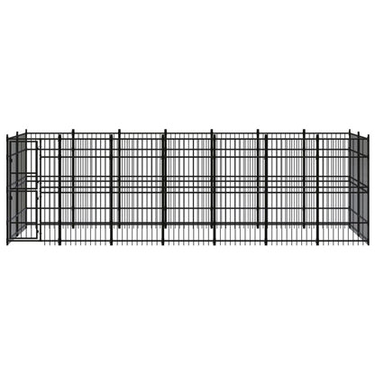 Outdoor-Hundezwinger Stahl 12,9 M²