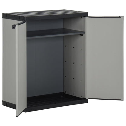 Mülltonnenbox Grau Und Schwarz 68X40X85 Cm Pp