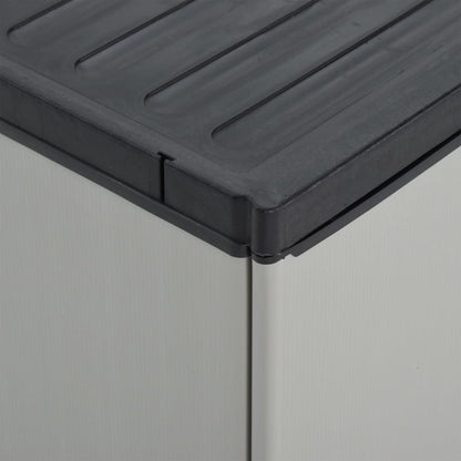 Mülltonnenbox Grau Und Schwarz 68X40X85 Cm Pp
