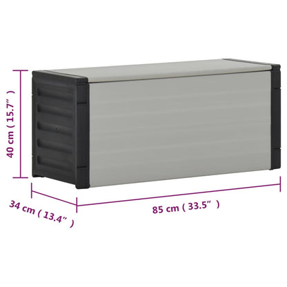Mülltonnenbox Grau 85X34X40 Cm