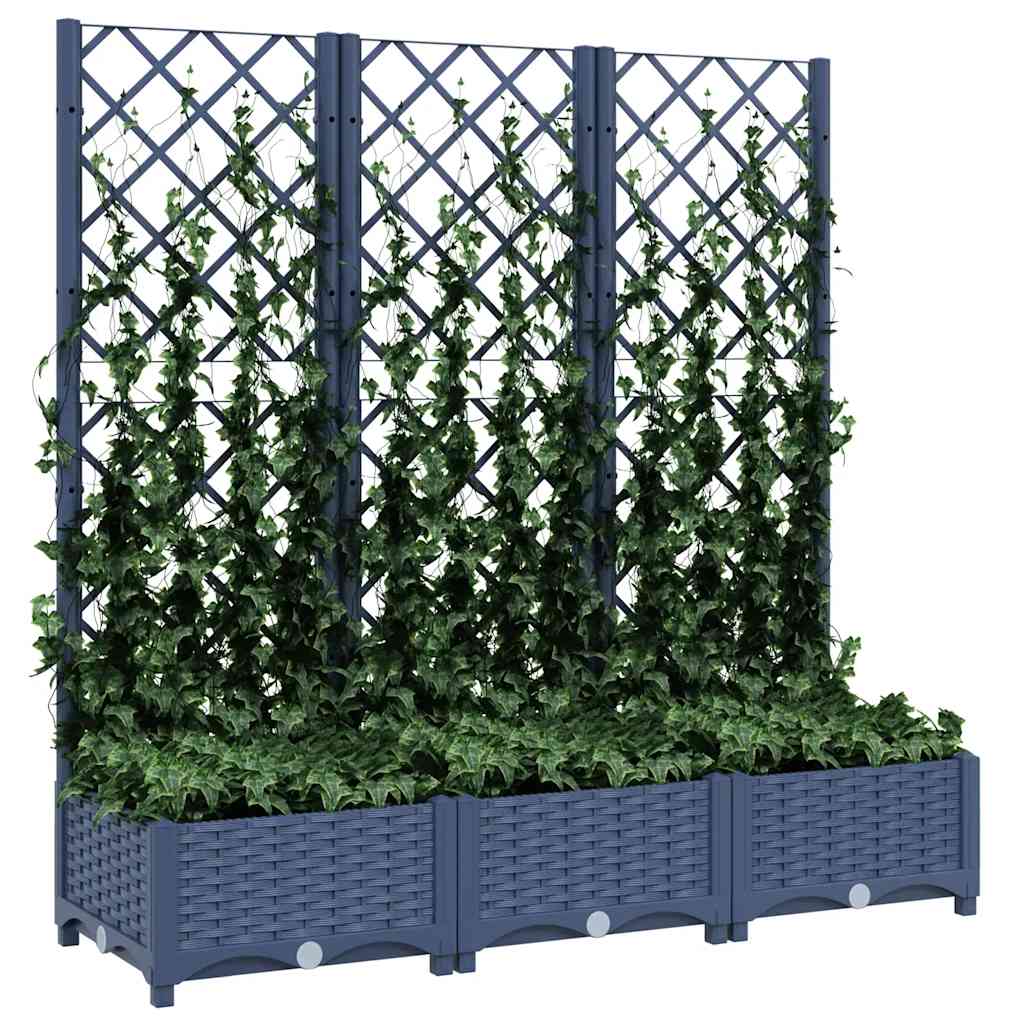 Pflanzkübel Mit Spalier 120X40X121,5 Cm Pp