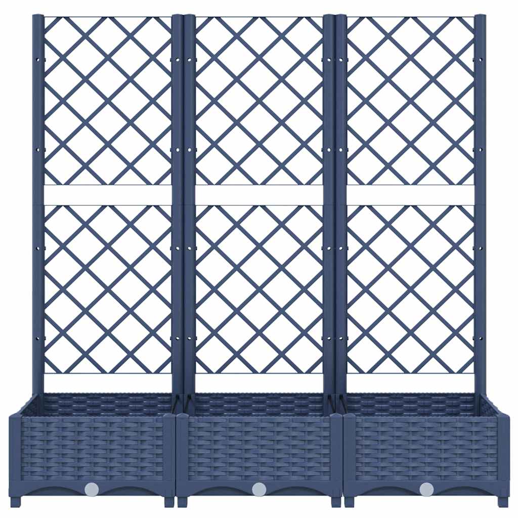 Pflanzkübel Mit Spalier 120X40X121,5 Cm Pp