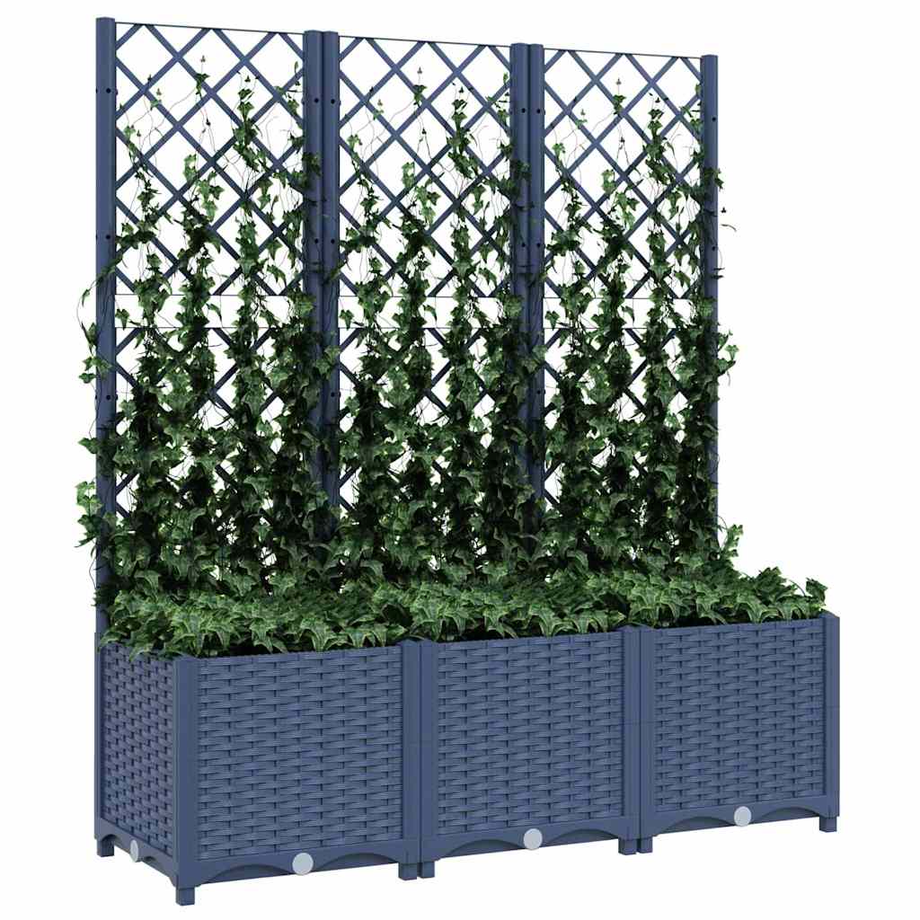 Pflanzkübel Mit Spalier 120X40X136 Cm Pp