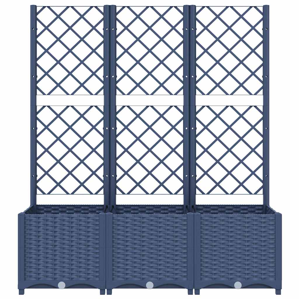 Pflanzkübel Mit Spalier 120X40X136 Cm Pp