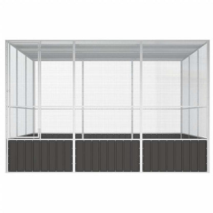 Vogelkäfig 302,5X324,5X211,5 Cm Verzinkter Stahl