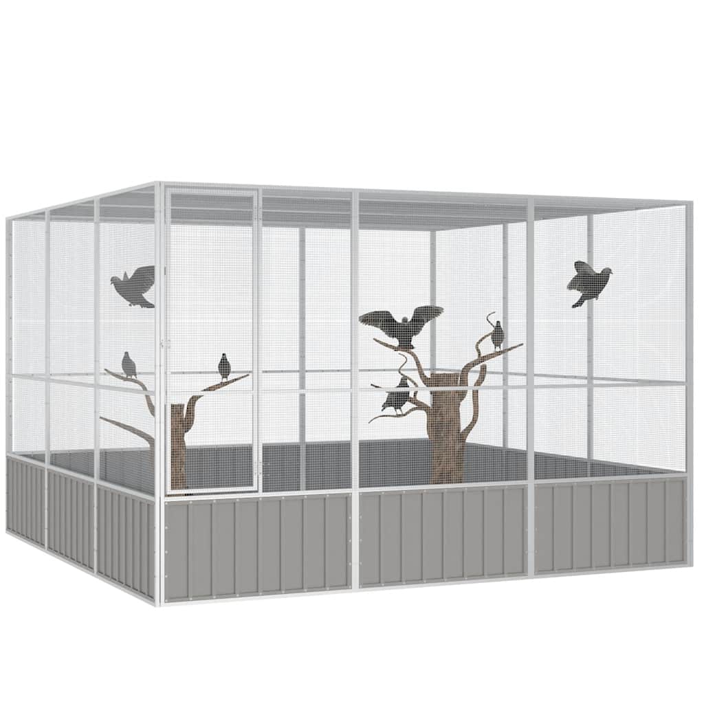 Vogelkäfig 302,5X324,5X211,5 Cm Verzinkter Stahl