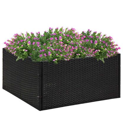 Pflanzkübel 157X80X80 Cm Poly Rattan