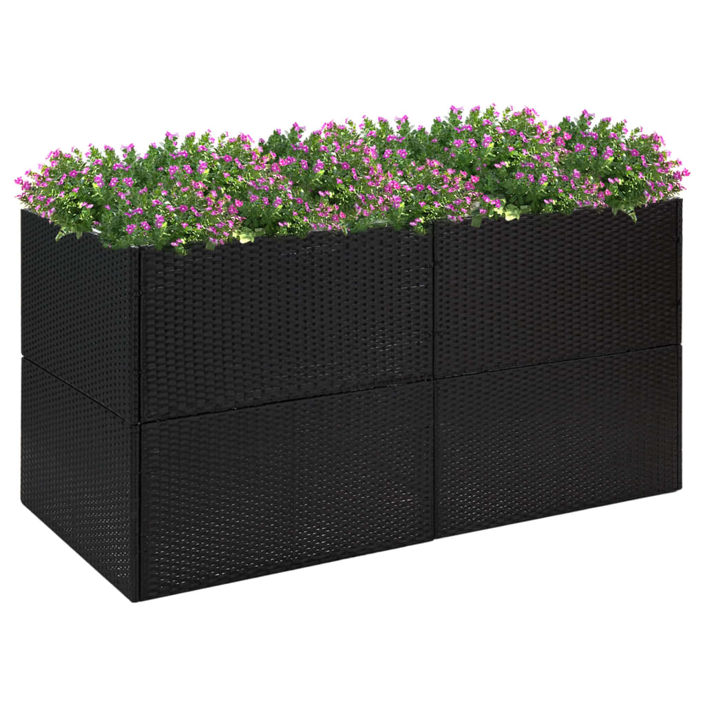Pflanzkübel 157X80X80 Cm Poly Rattan