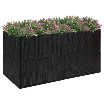 Pflanzkübel 157X80X80 Cm Poly Rattan