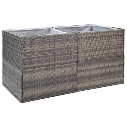 Pflanzkübel 157X80X80 Cm Poly Rattan