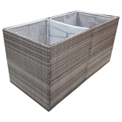 Pflanzkübel 157X80X80 Cm Poly Rattan