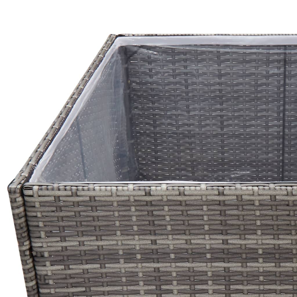 Pflanzkübel 157X80X80 Cm Poly Rattan