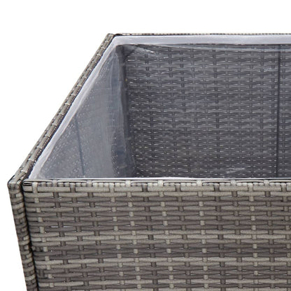 Pflanzkübel 157X80X80 Cm Poly Rattan