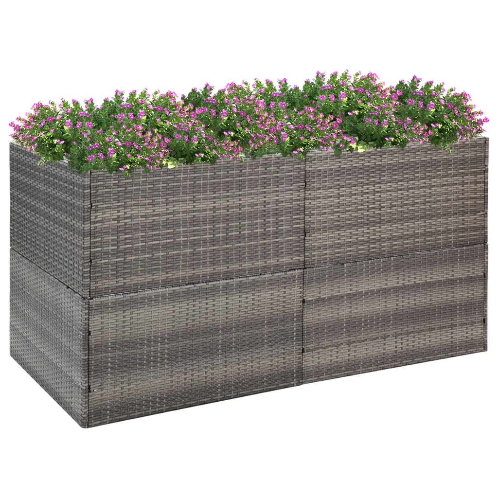 Pflanzkübel 157X80X80 Cm Poly Rattan