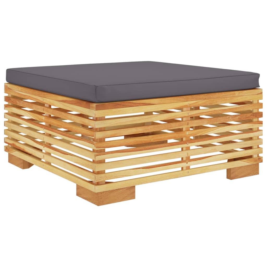 11-Tlg. Garten-Lounge-Set Mit Kissen Massivholz Teak