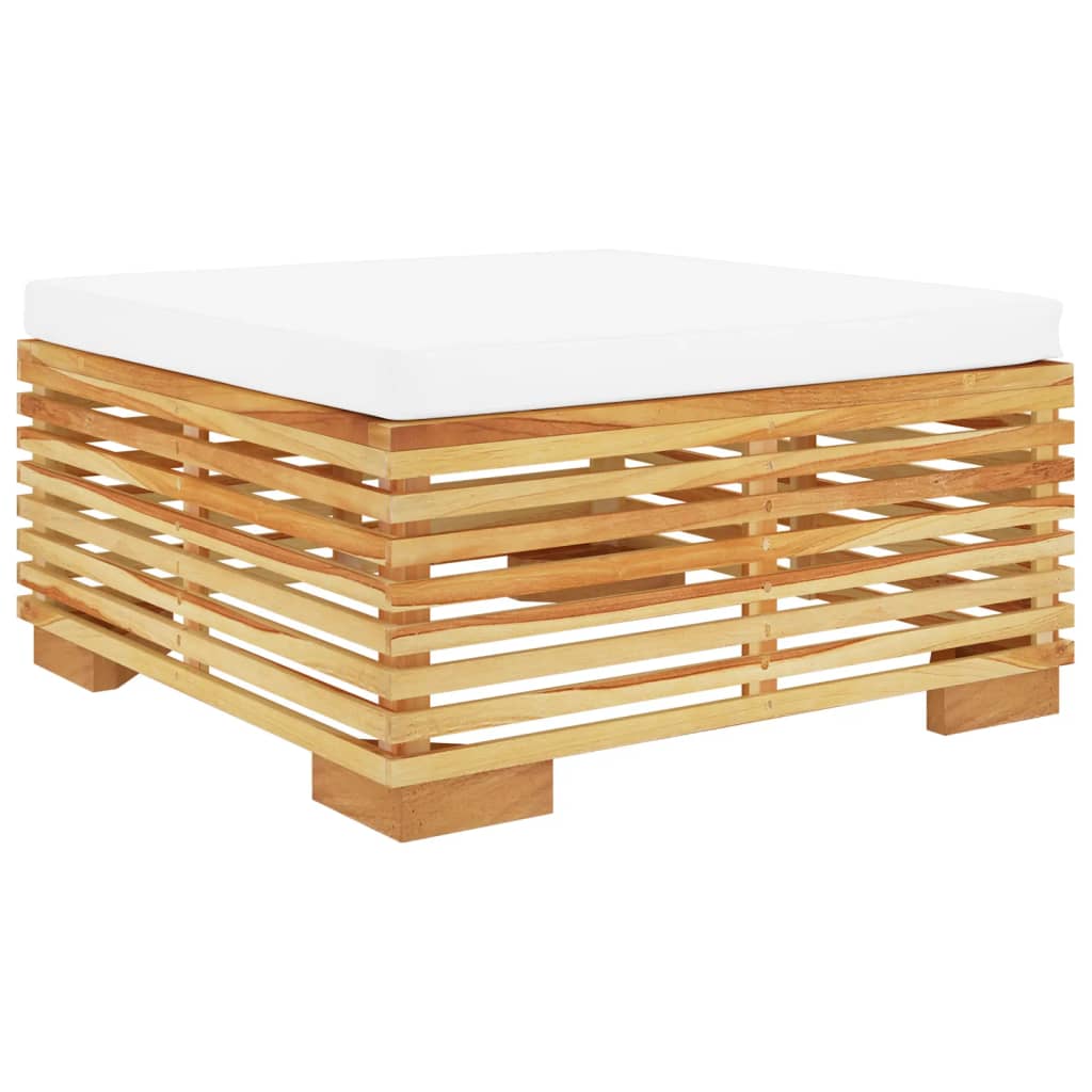 4-Tlg. Garten-Lounge-Set Mit Kissen Massivholz Teak