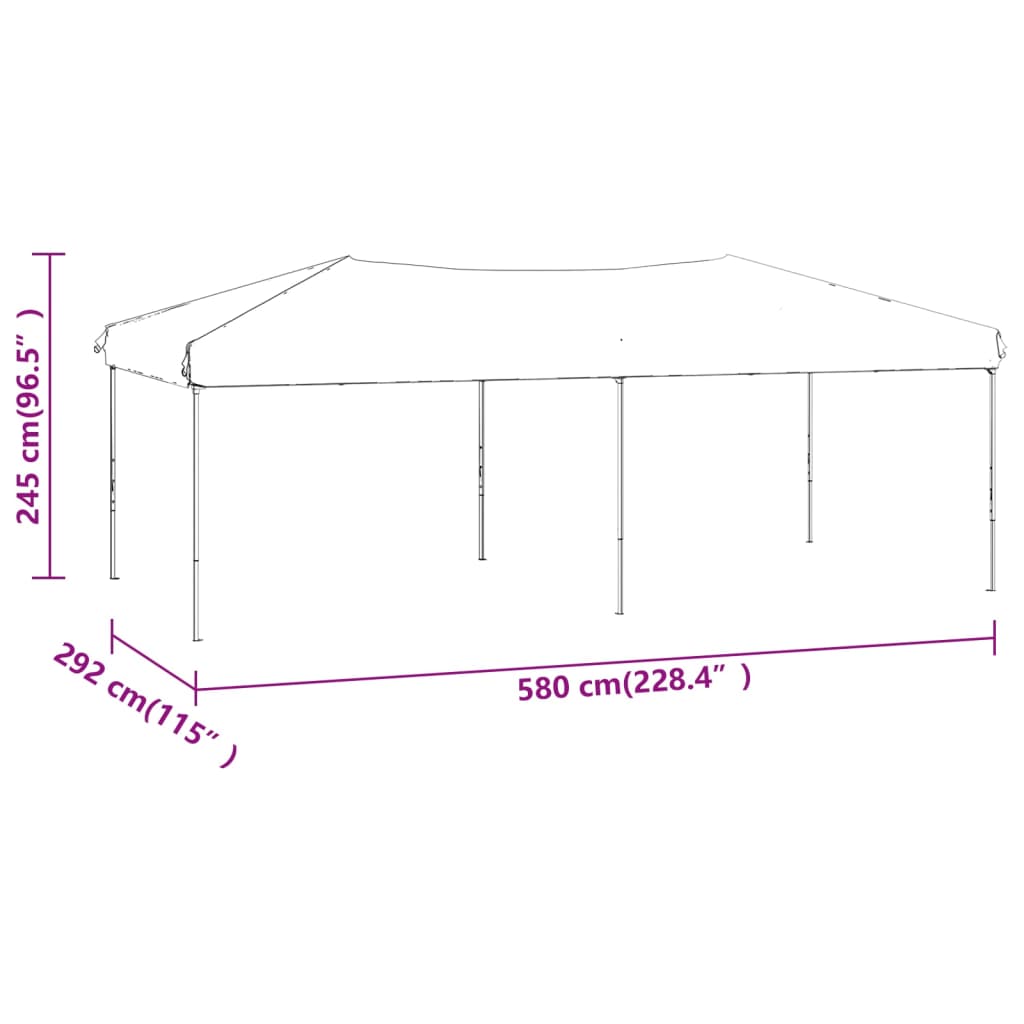 Partyzelt Faltbar 3X6 M