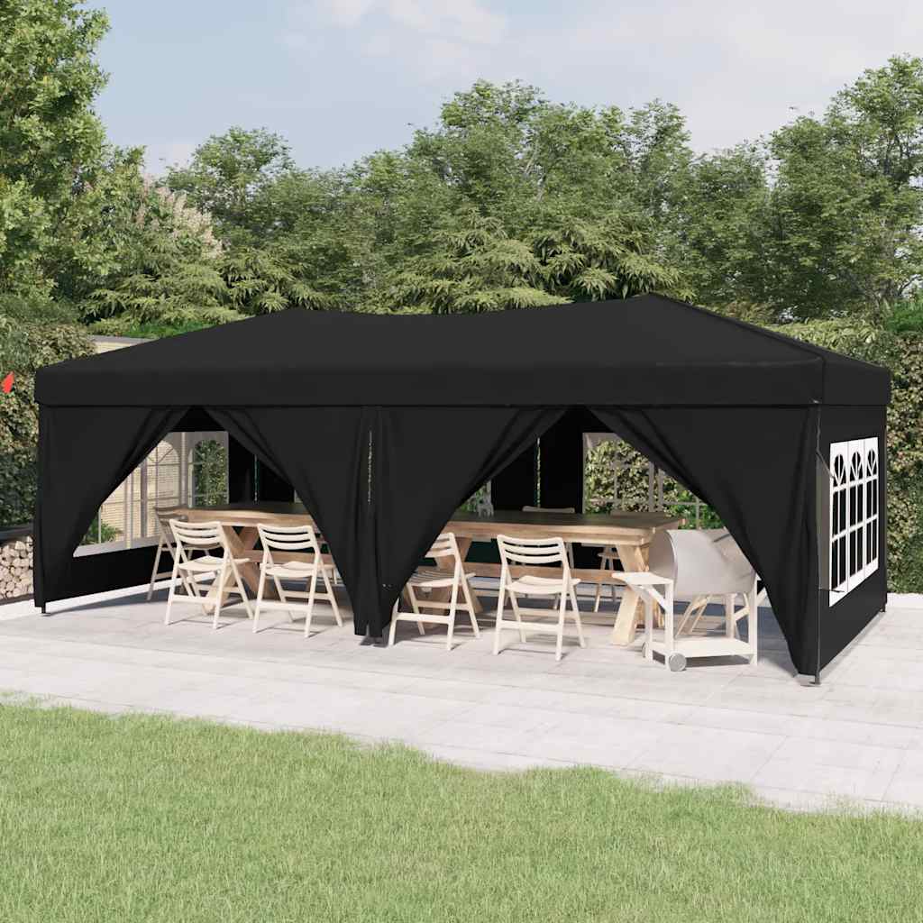 Partyzelt Faltbar Mit Seitenwänden 3X6 M
