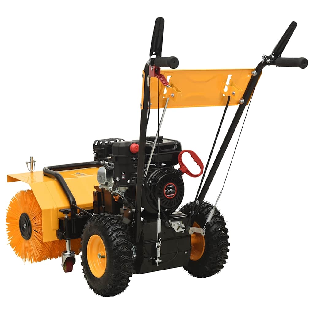 2-In-1 Schneefräse Und Kehrmaschine Benzinbetrieben 6,5Ps
