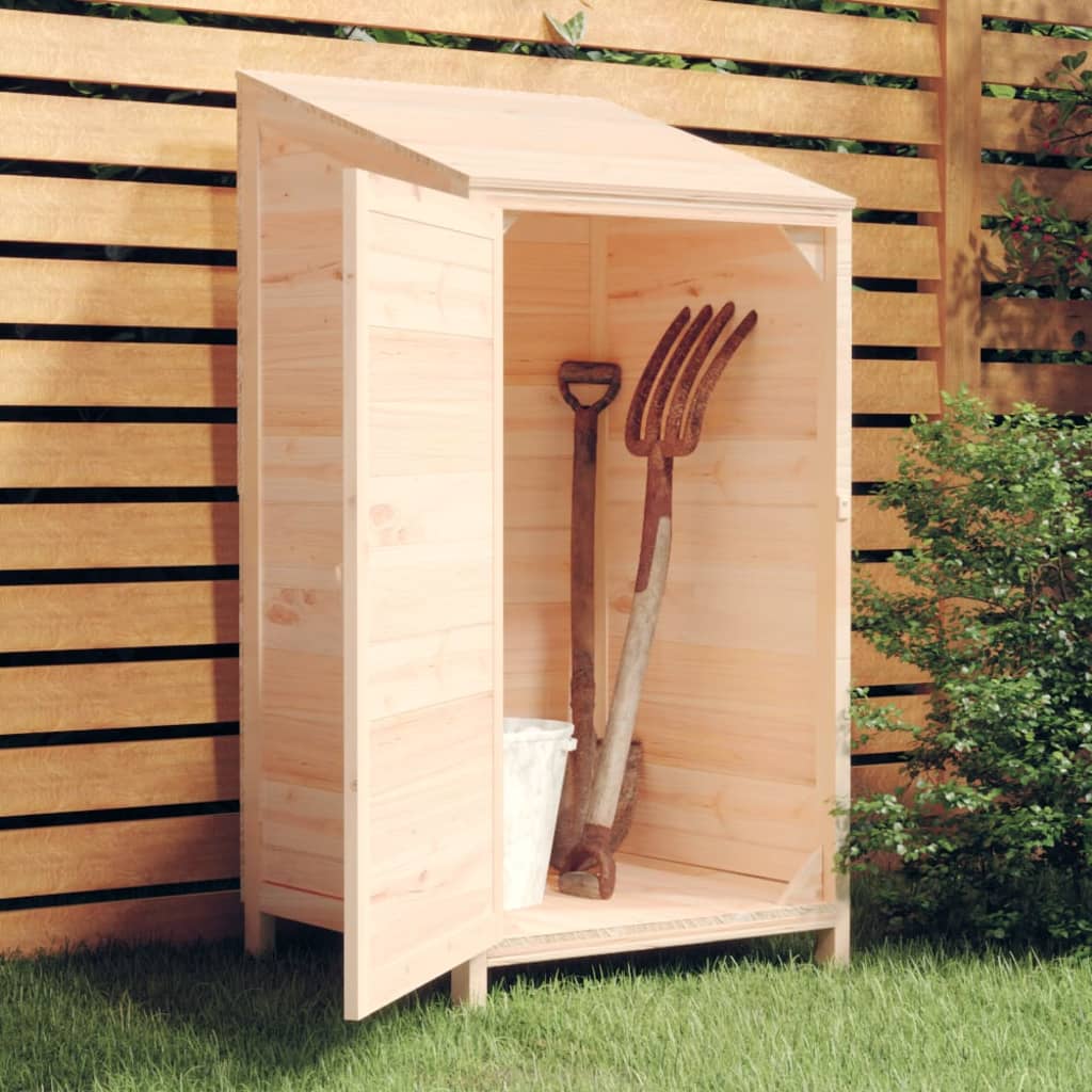 Geräteschuppen 55X52X112 Cm Massivholz Tanne