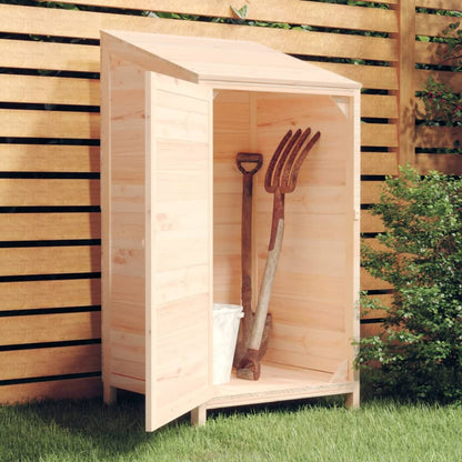 Geräteschuppen 55X52X112 Cm Massivholz Tanne