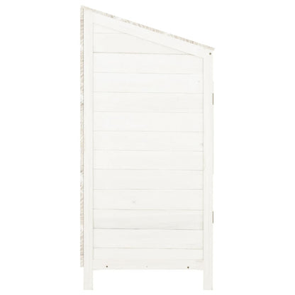 Geräteschuppen 55X52X112 Cm Massivholz Tanne