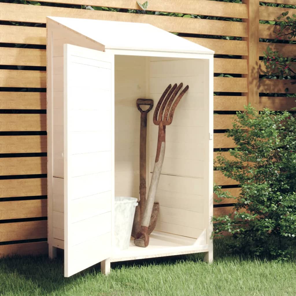 Geräteschuppen 55X52X112 Cm Massivholz Tanne