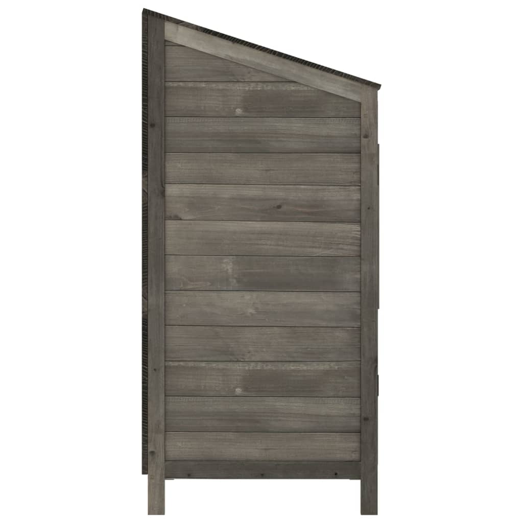 Geräteschuppen 55X52X112 Cm Massivholz Tanne