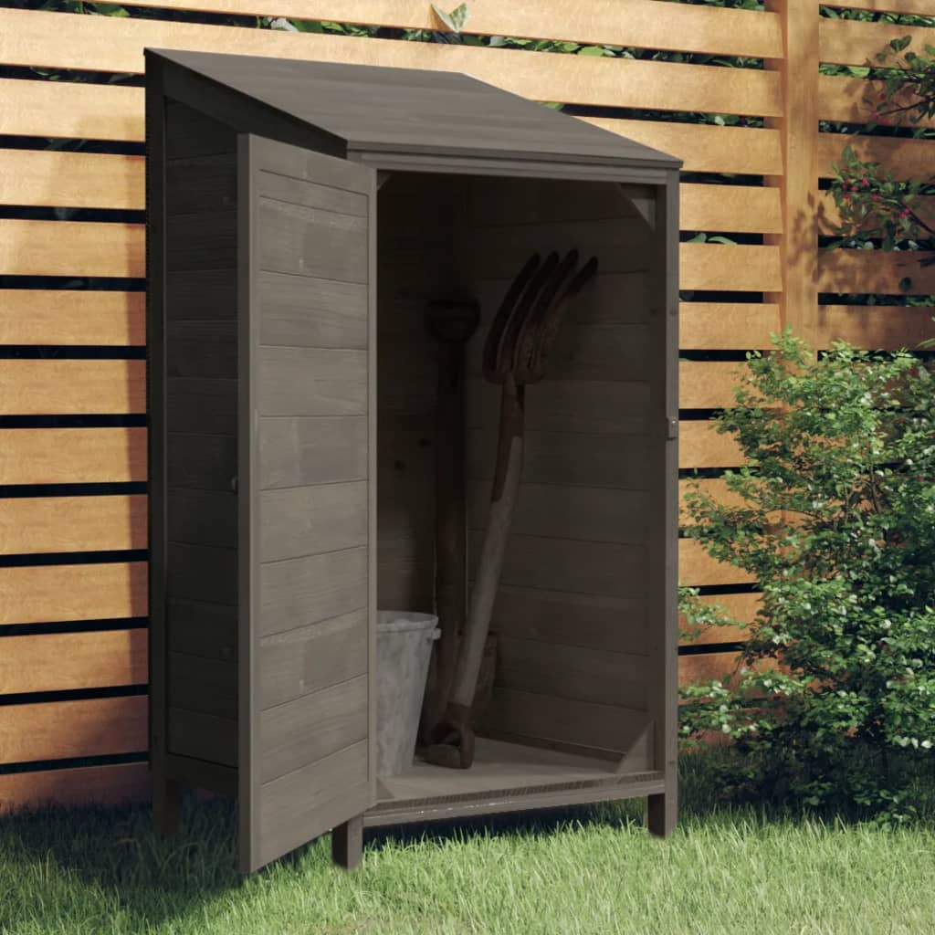 Geräteschuppen 55X52X112 Cm Massivholz Tanne