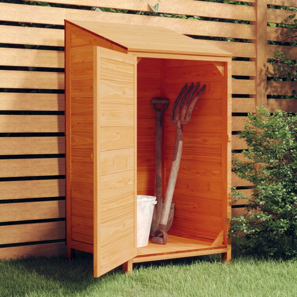 Geräteschuppen 55X52X112 Cm Massivholz Tanne