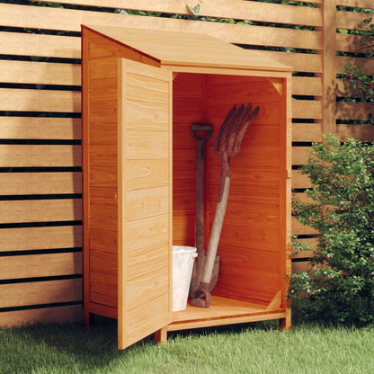 Geräteschuppen 55X52X112 Cm Massivholz Tanne