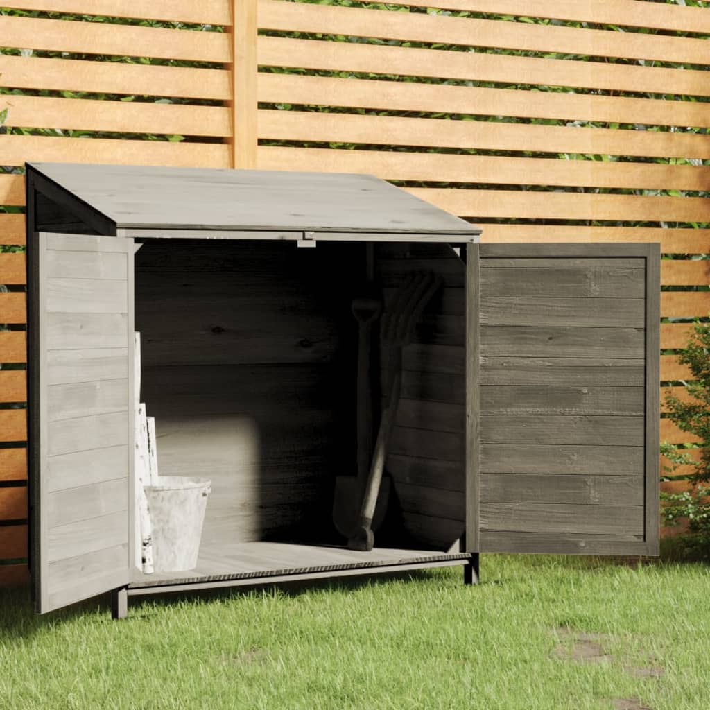 Gerätehaus 102X52X112 Cm Massivholz Tanne