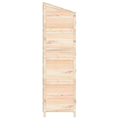 Geräteschuppen 55X52X174,5 Cm Massivholz Tanne