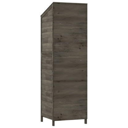 Geräteschuppen 55X52X174,5 Cm Massivholz Tanne