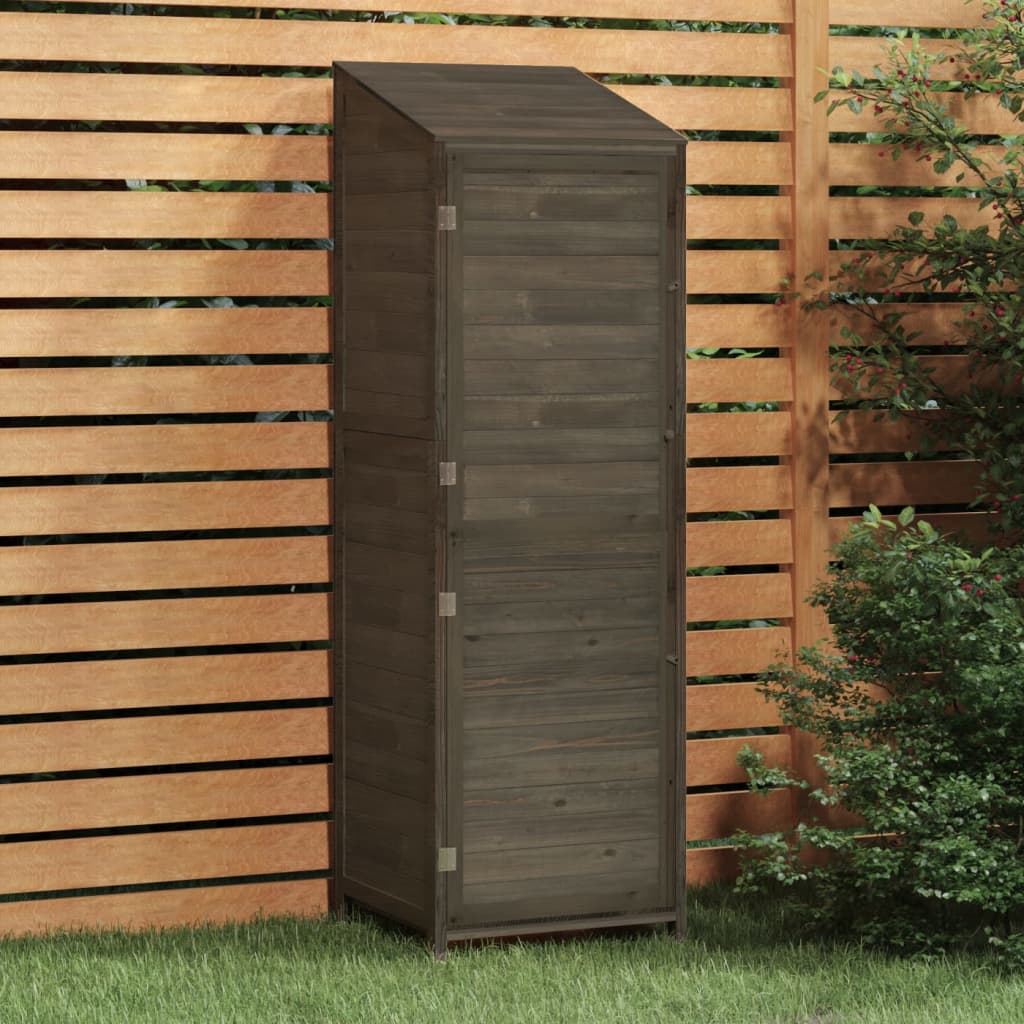 Geräteschuppen 55X52X174,5 Cm Massivholz Tanne