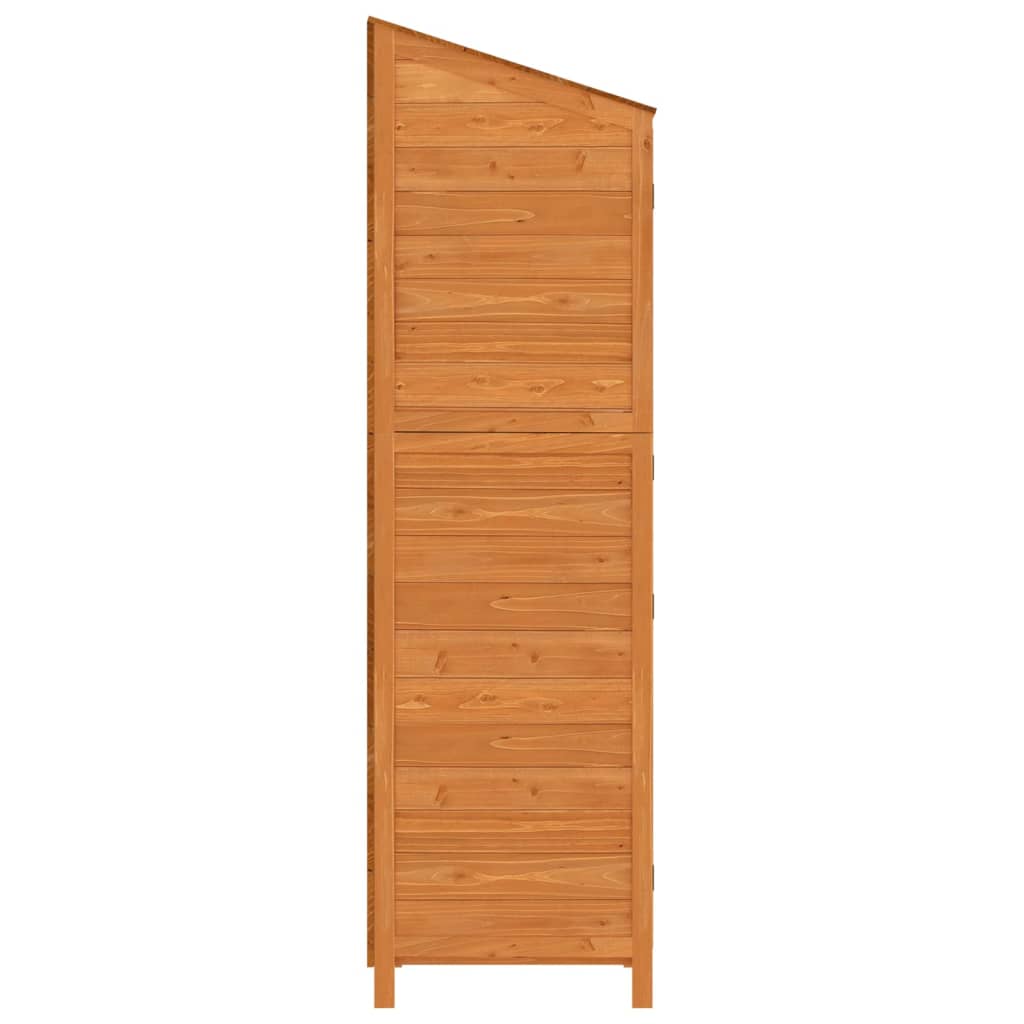 Geräteschuppen 55X52X174,5 Cm Massivholz Tanne