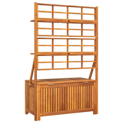 Truhe Mit Rankgitter 99X50X160 Cm Massivholz Akazie