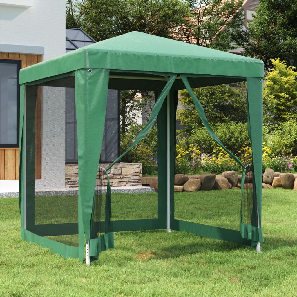 Partyzelt Mit 10 Mesh-Seitenteilen 6X4 M Hdpe