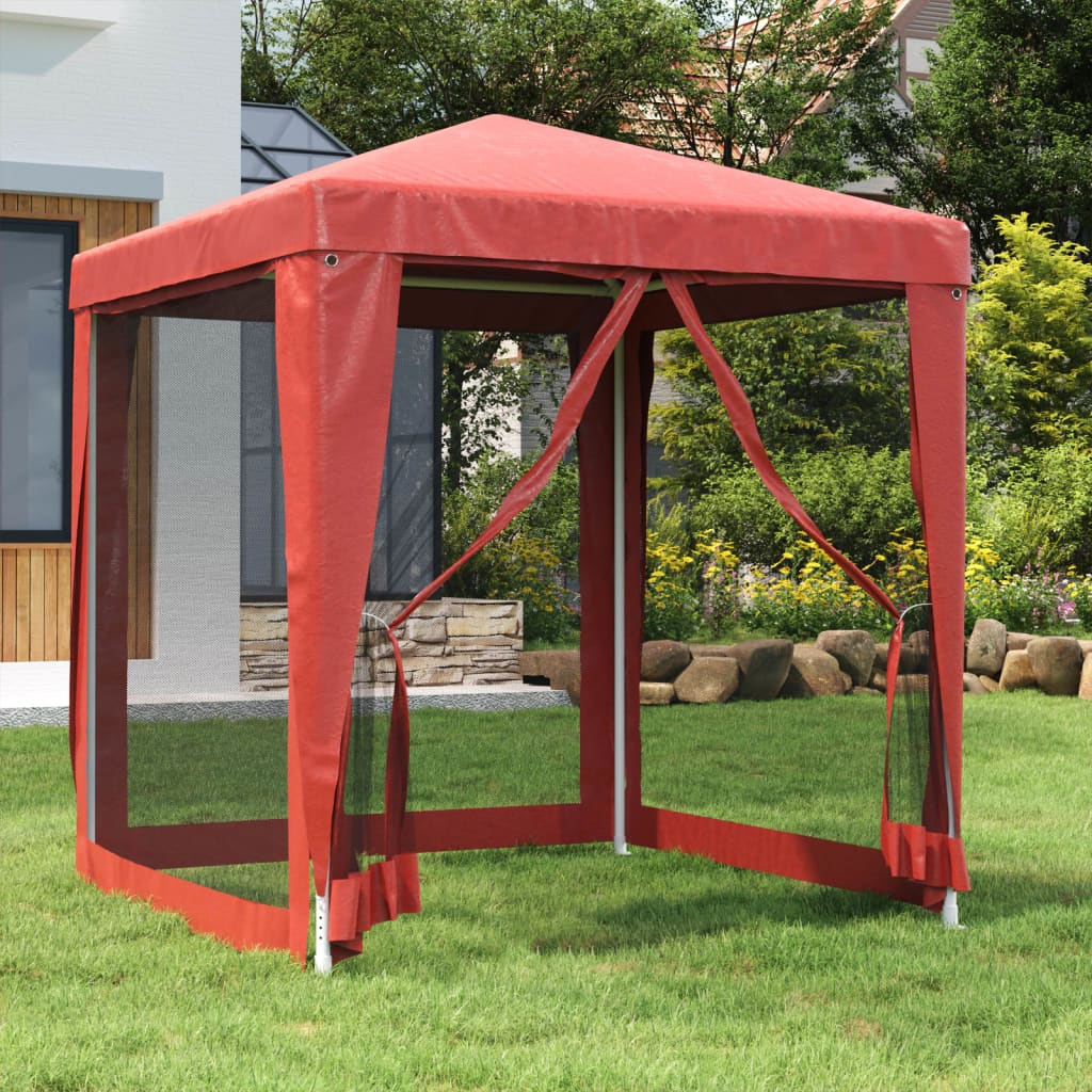 Partyzelt Mit 10 Mesh-Seitenteilen 6X4 M Hdpe