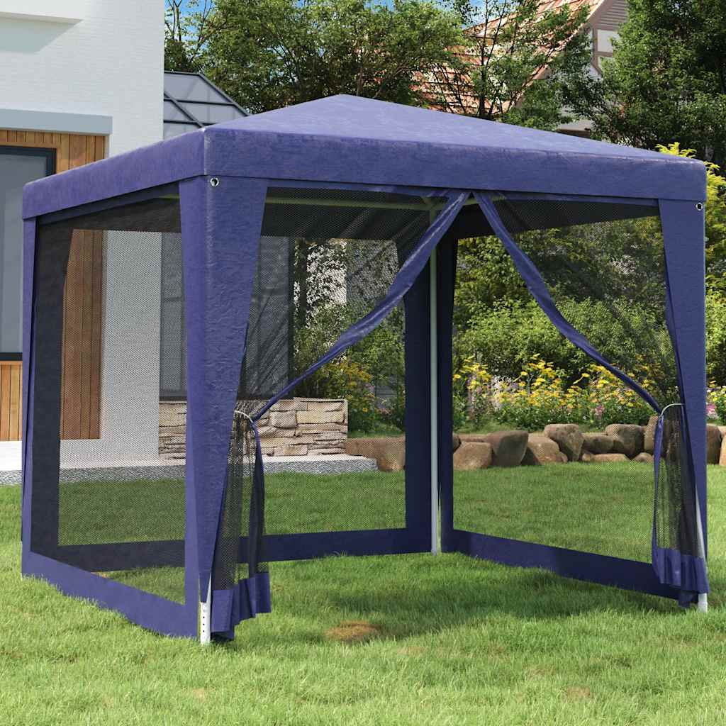 Partyzelt Mit 10 Mesh-Seitenteilen 6X4 M Hdpe