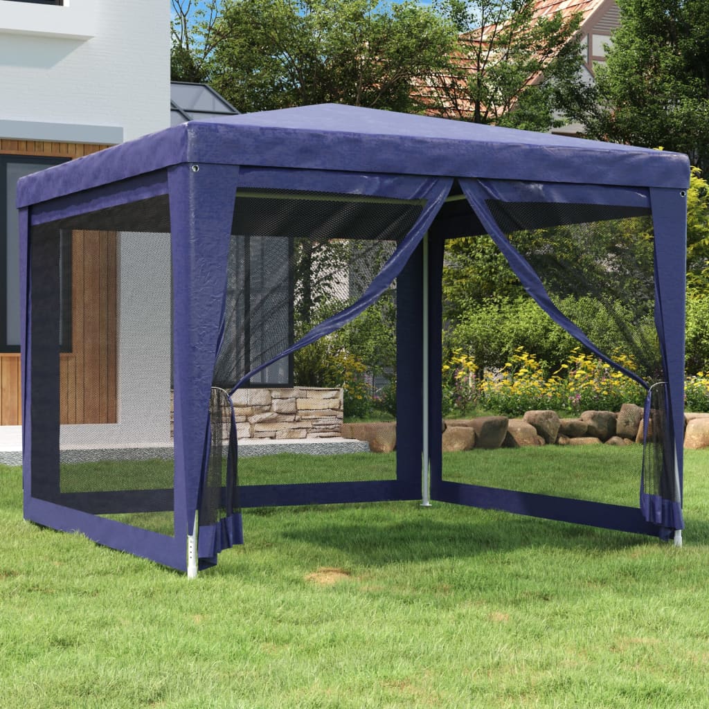 Partyzelt Mit 10 Mesh-Seitenteilen 6X4 M Hdpe