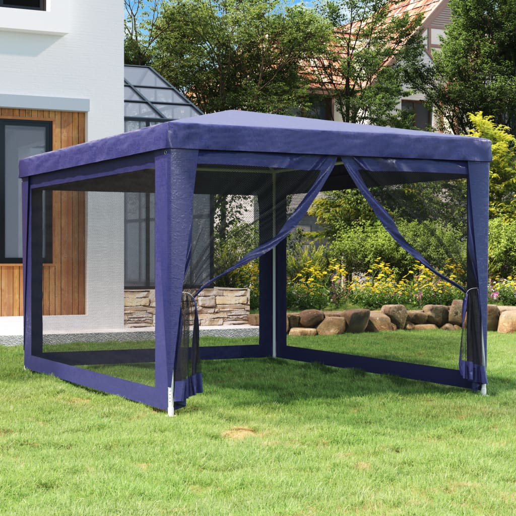 Partyzelt Mit 10 Mesh-Seitenteilen 6X4 M Hdpe