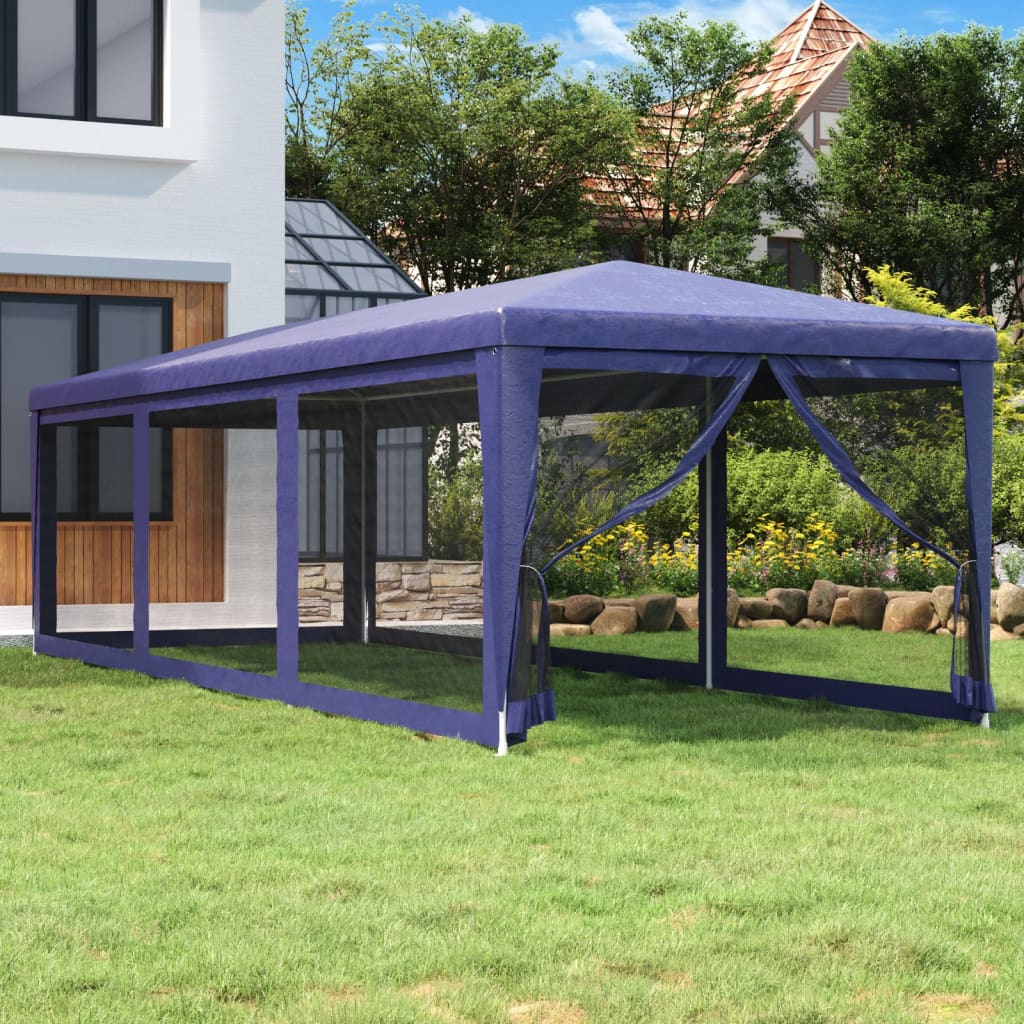 Partyzelt Mit 10 Mesh-Seitenteilen 6X4 M Hdpe