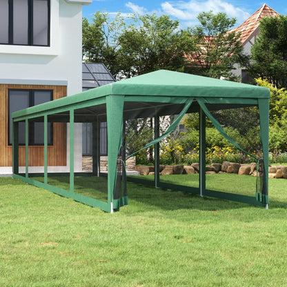 Partyzelt Mit 10 Mesh-Seitenteilen 6X4 M Hdpe