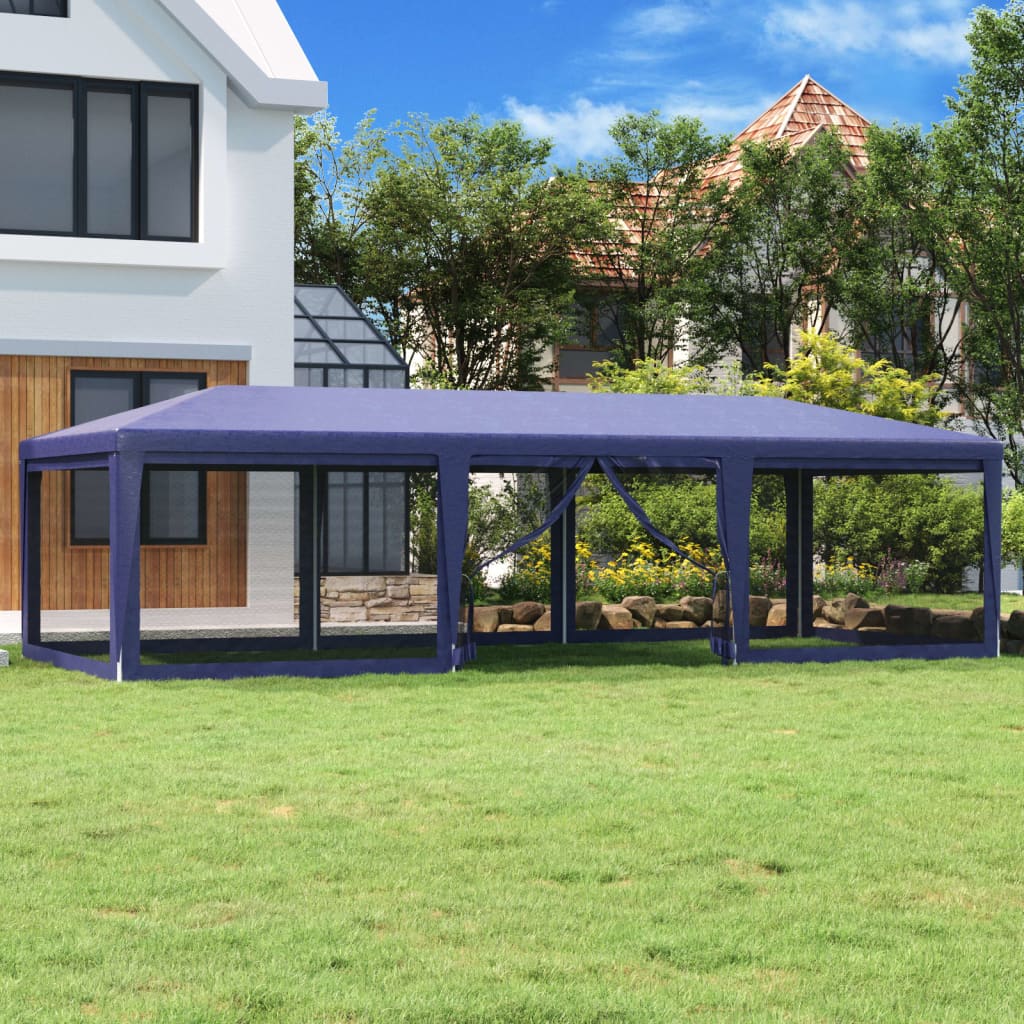 Partyzelt Mit 10 Mesh-Seitenteilen 6X4 M Hdpe