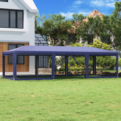 Partyzelt Mit 10 Mesh-Seitenteilen 6X4 M Hdpe
