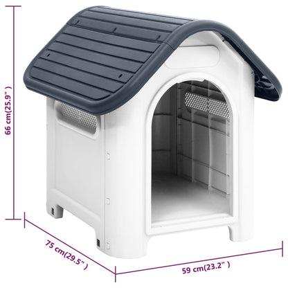 Hundehütte 59X75X66 Cm Polypropylen