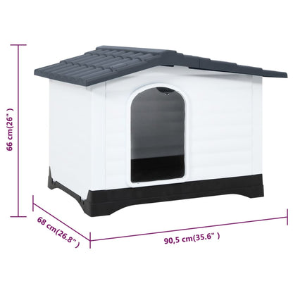 Hundehütte 90,5 X 68 X 66 Cm Polypropylen