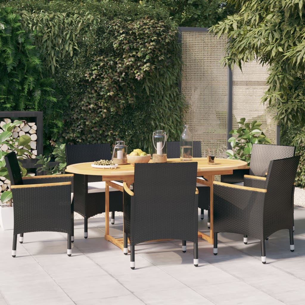 7-Tlg. Garten-Essgruppe Mit Kissen
