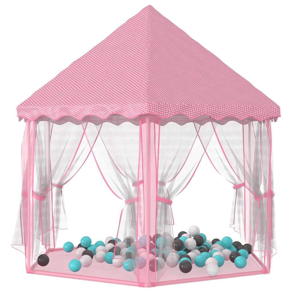 Prinzessin-Spielzelt Mit 250 Bällen Rosa 133X140 Cm